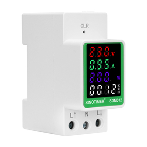 SINOTIMER SDM012 4 1 AC 110V 220V 99A Moniteur de tension, de courant et d'énergie électrique kWH, rail Z40, certifié CE RoHS - Product Image 2