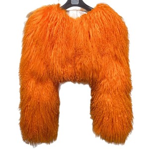Vente en gros d'usine, <span class=keywords><strong>manteau</strong></span> en fourrure de mouton de Mongolie véritable de haute qualité, court, bouclé, col rond, pour femmes - Product Image 3