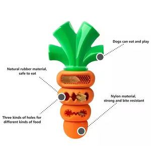Juguetes de Goma Natural de Lujo en Forma de Zanahoria para <span class=keywords><strong>Perros</strong></span> Mordedores Agresivos, Juguetes Resistentes y Duraderos para <span class=keywords><strong>Perros</strong></span> Grandes - Product Image 3