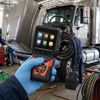 BROWN BR-103 Handheld 2-in-1 Gasoline & Diesel Engine Diagnostic Scanner - Professional DPF Regeneration Tool for Trucks & Cars