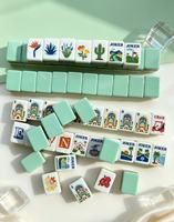 Kit de Mahjong Américain en Acrylique Thème Golf Créatif – 160 Tuiles – Cadeau Unique pour les Amateurs de Golf et les Passionnés de Mahjong