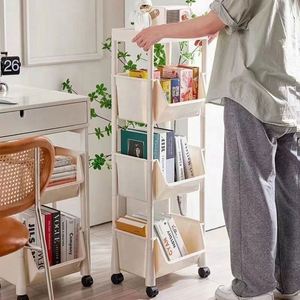 Carrito de Almacenamiento Rodante de Plástico Rectangular para Cocina, Baño u Oficina, Diseño Plegable Ecológico, Organizador que Ahorra Espacio - Product Image 5