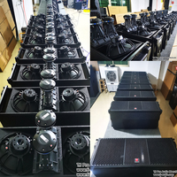 LA-2122 Sistema de Sonido Profesional de Doble Vía de 12 Pulgadas, Pasivo y Activo, Equipo de Sonido para Interiores y Exteriores