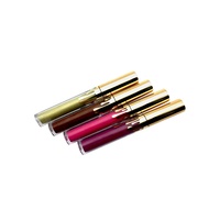 Gloss à lèvres liquide mat haute pigmentation, vegan, avec protection solaire minérale, longue tenue, waterproof, multicolores, pour marque privée de maquillage