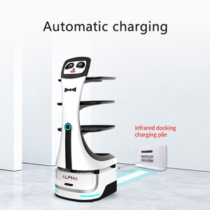 หุ่นยนต์<span class=keywords><strong>ส่ง</strong></span><span class=keywords><strong>อาหาร</strong></span> <span class=keywords><strong>แพนด้า</strong></span> บริการ 4 ถา<span class=keywords><strong>ด</strong></span> ควบคุมผ่านแอป ชาร์จอัตโนมัติ รับน้ำหนักได้ 30 กก. ระบบนำทาง GPS/เลเซอร์ - Product Image 6