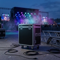 Topfinger Company - Vente Flash : Flight Case en Aluminium Noir Thermolaqué de Haute Qualité pour Événements, Style Européen, Facile à Transporter