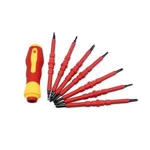 6 pcs VDE insulated screwdriver magnetic tips bit screwdriver electrician specific tool set