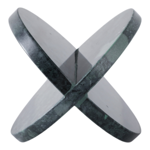 Scultura Moderna Decorativa a Forma di X in Marmo, Elegante Ornamento per Tavolino da Caffè, Pezzo d'Accento per Scaffale - Product Image 1