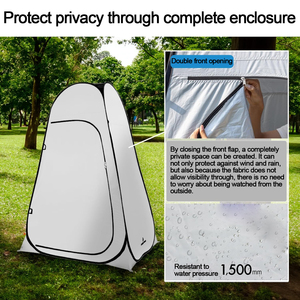 Gran oferta, tienda emergente para cambiar al aire libre, tienda portátil para acampar, refugio <span class=keywords><strong>de</strong></span> privacidad para ducha e inodoro - Product Image 5