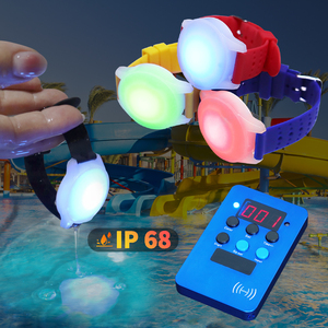Contador de tiempo pulsera de goma LED temporizador ajuste vibración luces rojas parques pulsera NFC gestión del tiempo controlado - Product Image 2