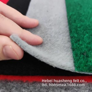 Tapis en <span class=keywords><strong>tissu</strong></span> de brocart gris rouge fileté avec feutre à poils épaissis pour halls d'exposition automobile avec finition brossée - Product Image 4