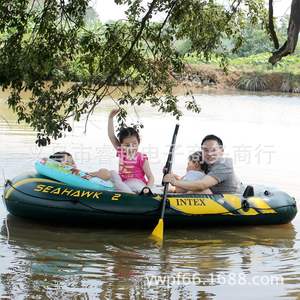 Bote inflable Intex Seahawk para 2 personas 68347 con remo para pesca y kayak - Product Image 4