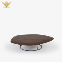 Ensemble table basse de forme irrégulière finition racine brune polie Accent au design unique fabriqué à la main