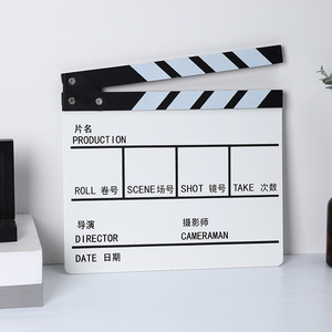 Clapboard de réalisateur en bois Mystic Arts 7002F pour tournage de films, style moderne et simple, avec lettres - Product Image 5