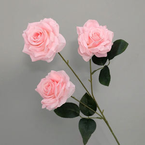 Outdoor Garden Party Supplies Realistic Waterproof Faux <b>Pink</b> Roses Lotus Eucalyptus <b>Wreath</b> Front Door Welcome Mother's Day - Product Image 1