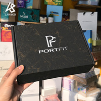 Boîtes d'expédition en carton ondulé noir avec logo personnalisé, boîtes d'emballage, boîtes de colisage