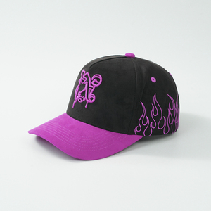 Cappellini da Baseball Personalizzati in Cotone Scamosciato con Logo Ricamato, Materiale Riciclato, Visiera Curva, Pannello Frontale Strutturato, 5 Pannelli, Stile Sportivo - Product Image 1