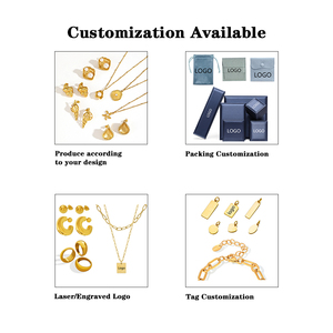 Pendientes de tuerca de acero inoxidable de oro de 18 quilates que combinan con todo en Europa y Estados Unidos con hueso del oído de circón estilo religioso nicho de oreja única - Product Image 6