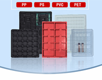 Plateau de puce ESD en plastique personnalisable de haute qualité