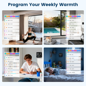 Điều khiển nhiệt độ quạt gió GIRIER Tuya, điều khiển bằng ứng dụng, điều hòa không khí trung tâm thông minh Wi-Fi - Product Image 2