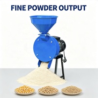 Mini broyeur de grains électrique 220V en acier au carbone, capacité de 150 kg par heure pour maïs, blé, céréales, alimentation des petits élevages
