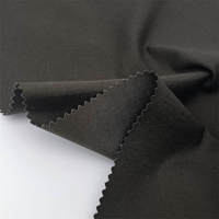 Tissu d'uniforme d'infirmière kaki 100 % polyester satiné sergé uni teint, antibactérien, extensible et infroissable, pour filles, taille moyenne