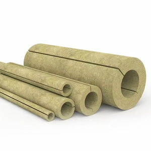 100mm cách nhiệt đá len cuộn ống dày <span class=keywords><strong>ISO</strong></span> giấy chứng nhận tính năng đá len nhôm lá Bazan - Product Image 1