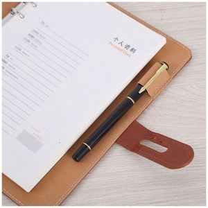 Carnet de notes en similicuir pour étudiants, carnet de notes professionnel, bloc-notes personnalisable avec logo imprimable, cadeau pour étudiants, best-seller - Product Image 4