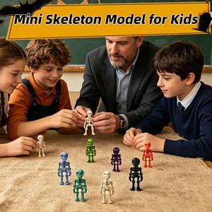 Statuetta Scheletro Articolata 3D Personalizzata, Multicolore, Mini Teschio Snodabile, Decorazione Halloween, Giocattolo Antistress in PLA, Regalo - Product Image 5
