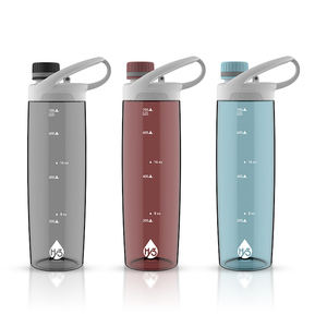 Bouteille d'eau de sport en plastique de 750ml avec couvercle rabattable antidérapant Tritan <span class=keywords><strong>pour</strong></span> la randonnée et la course à pied - Product Image 1
