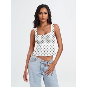 Women's Ruched Crop Tank <b>Top</b> Short Sleeve Summer <b>Backless</b> Y2K Style Breathable Knitted Spandex Polyester <b>Top</b> - Product Image 2