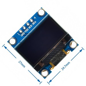 وحدة عرض OLED صغيرة مقاس 0.96 بوصة باللونين الأزرق والأبيض والأصفر-الأزرق مع اتصال IIC للتحكم الدقيق 51 - Product Image 5