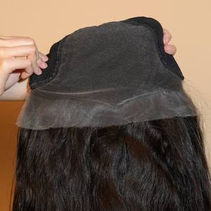 XBL fabricant de cheveux de luxe 9X6 perruques de cheveux brésiliens perruque birmane bouclée brun sans colle casquette vietnamienne pour les mariages - Product Image 2