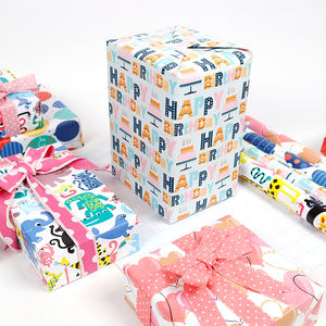 Factory Wholesale 80g <b>Christmas</b> Custom Luxury Gift Wrap Paper 43*300cm Wrapping Paper for Packaging - Product Image 3