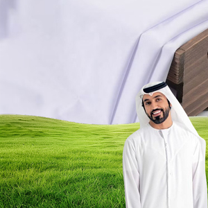 Vente flash, tissu en polyester 100% de qualité supérieure pour vêtements islamiques pour hommes, thawb, thobe - Product Image 1