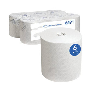 Rouleau <span class=keywords><strong>de</strong></span> <span class=keywords><strong>papier</strong></span> essuie-tout industriel robuste, alimentation centrale, 150 tirages, enroulé à la main, forme ronde, pour salle <span class=keywords><strong>de</strong></span> bain et douche - Product Image 2