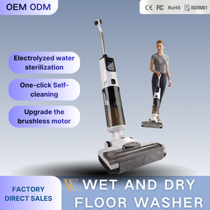 Promotion : <span class=keywords><strong>Aspirateur</strong></span> eau et poussière Premium StrongPower à moteur sans balais, double réservoir, <span class=keywords><strong>laveur</strong></span> de sols automatique et serpillière, machine de lavage portative - Product Image 2