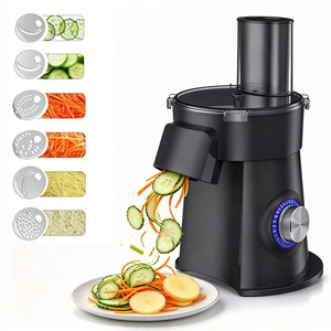 Coupe-légumes et hachoir à légumes en acier inoxydable, machine à découper les légumes électrique multifonctionnelle automatique pour la cuisine - Product Image 1
