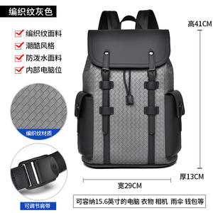 Sacs imprimés en gros directement de l'usine pour hommes, sac à dos imperméable en PU pour hommes, sac pour ordinateur portable, sacs de créateurs pour hommes - Product Image 3