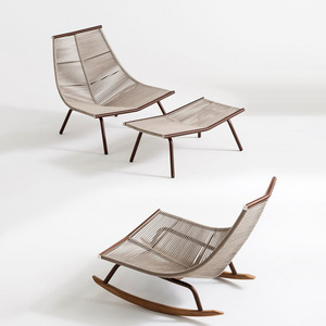 Fauteuil à bascule en rotin d'extérieur, canapé <span class=keywords><strong>de</strong></span> patio, chaise <span class=keywords><strong>de</strong></span> <span class=keywords><strong>jardin</strong></span> à une place, balançoire pour balcon, détente et loisirs - Product Image 1