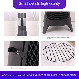 Stock al aire libre de acero al carbono <span class=keywords><strong>chimenea</strong></span> hoguera <span class=keywords><strong>barbacoa</strong></span> estufa de calefacción para patio leña Villa jardín carbón madera <span class=keywords><strong>barbacoa</strong></span> parrillas - Product Image 4