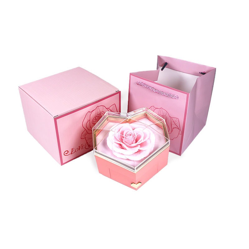 Flor de jabón rosa