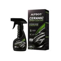 AUTOGO Spray de Revestimiento Cerámico 120ml Fórmula Líquida Nano SiO2 Hidrofóbico Brillo Rápido Protección de Pintura Detallado Automotriz CN