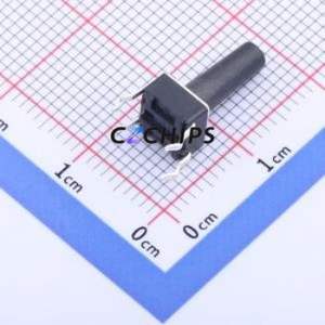 TC-1102-C-S-B Tactile Switch Through hole Component THT-4P,6x6mm Switch Single Pole Single Throw Round Button 2.6N Through Hole - Product Image 2