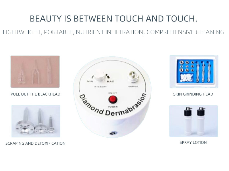 3 in1 Diamond micro dermabrasion Peel Machine wrinkle removal facial massage machine Removal Wrinkle skin peeling For SPA