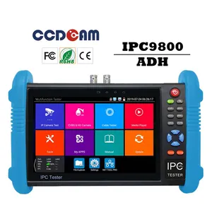 Ipc-9800 Adh Tester kamera Cctv Ip, tambahkan 8Mp Ahd Cvi Tvi gambar H.265/H.264 4K tampilan Video untuk Input & Output Hdmi Ipc Tester