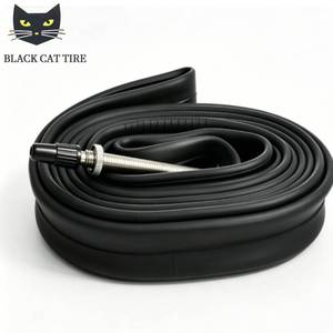 Chambre à air en caoutchouc butyle BLACK CAT pleine taille 700c 12-29 pouces pour vélo, valve Schrader <span class=keywords><strong>34</strong></span>/48/60mm, valve Presta - Product Image 2