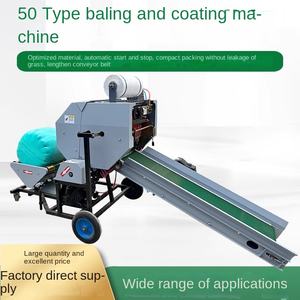 Presse à ensilage Machine à emballer et à couper Machine à emballer et à emballer l'ensilage Presse à ensilage automatique Machine à emballer l'ensilage pour ferme - Product Image 2