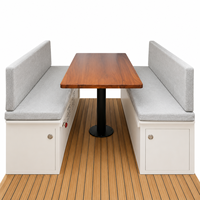 Ensemble de meubles pour camping-car en aluminium de qualité supérieure, canapé pliant, chaise, table, armoire de rangement, imperméable, résistant au feu, sur mesure