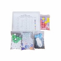Kit de Modelo de Estructura Molecular de 240 Piezas, Juego de Modelos Educativos de Química con Material PLA para Ciencias de Secundaria/Preparatoria YL-066